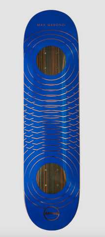 Almost Knock Out Rings Impact Skateboard Deck Max Blue Deck 8"